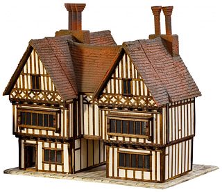 Jim Hemsley 'Trigger Pond' Miniature Tudor Lodge
