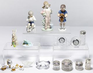 Herend, Lladro, Lalique Decorative Assortment