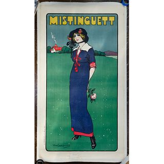 Daniel Thouroude De Losques (French, 1880-1915) 'Mistinguett' Poster
