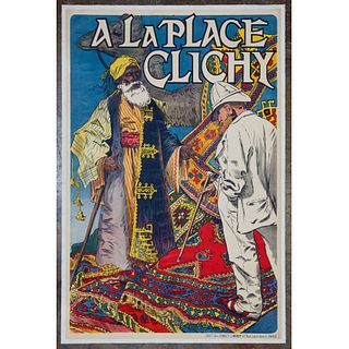 Eugene Grasset (French, 1841-1917) 'A la Place Clichy' Poster