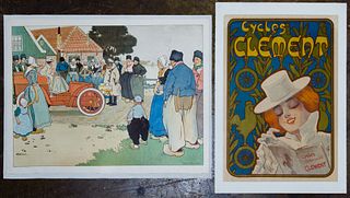 Henri Cassiers (Belgian, 1848-1944) 'Voitures Germain' Poster Assortment