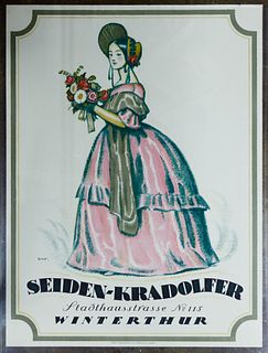 Otto Ernst (Swiss, 1884-1967) Seiden Kradolfer Poster