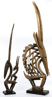Bamana Chiwara Wooden Antelope Headpieces