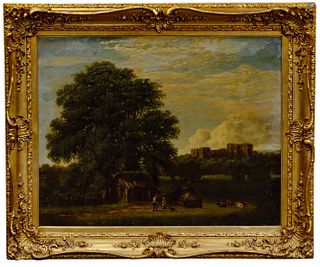 English School Landscape Oil on Canvas