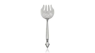 Georg Jensen Acanthus Pastry Serving Fork, Perforated #205B