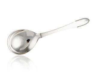 Vintage Georg Jensen Beaded Serving Spoon Small #115