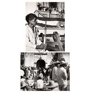 HERMANOS MAYO, Restos de de Cuauhtémoc, Unsigned Vintage prints, 5.3 x 6.6" each USD $180-$360