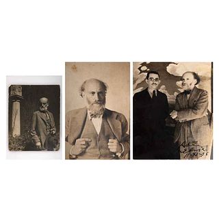 UNIDENTIFIED PHOTOGRAPHER, Dr. Atl, Unsigned Vintage prints, 3.7 x 2.7, 6.4 x 4.1 y 5.5 x 4.3" USD $540-$910