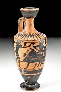 Greek Pottery Lekythos - Ariadne & Dionysos