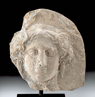 Greek Terracotta Antefix of Goddess Io
