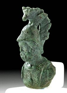 Roman Leaded  Bronze Bust of a Soldier / Mars (Ares)