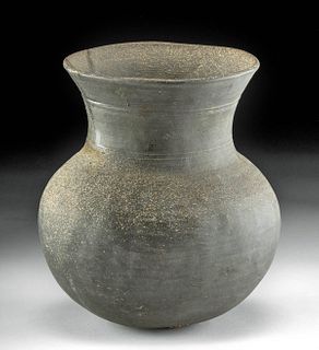 Korean Koryo Dynasty Pottery Jar w/ Japanese Wood Box