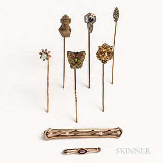 Group of Mostly Gold Jewelry