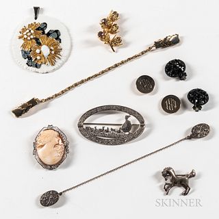 Group of Silver and Costume Jewelry