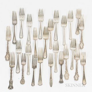 Group of Sterling Silver Forks