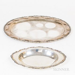 Two South American Sterling Silver Trays