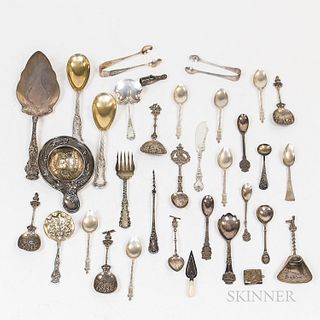 Group of Continental and American Silver Flatware