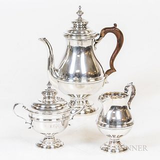 Three-piece Sterling Silver Coffee Set
