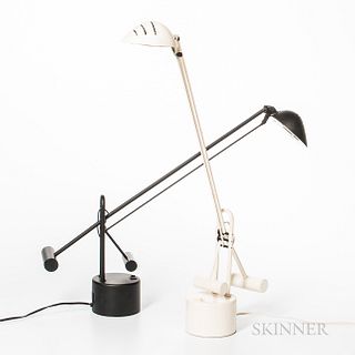 Two Underwriter's Laboratories Counter-balance Table Lamps