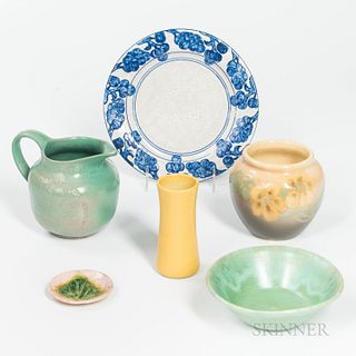 Six Pieces of Arts & Crafts Pottery