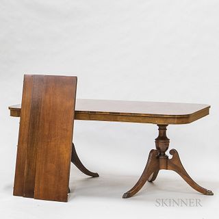 Classical-style Mahogany Double-pedestal Dining Table