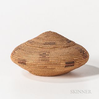 Contemporary Eskimo Lidded Basket