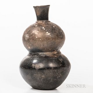 Gourd-shaped Pottery Vessel