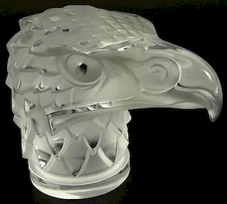 Lalique Crystal Eagle "Tete d'Aigle" Car Mascot.