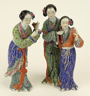 Two (2) mid 20th Century Chinese Porcelain Figures.