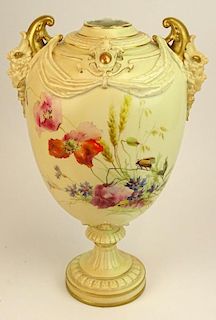 Antique Royal Worcester Urn.