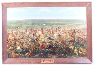 Custer's Last Fight by Anheuser-Busch Framed Print