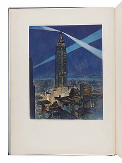 [ARCHITECTURE & DESIGN]. BAILEY, Vernon Howe (1874-1953). Empire State. A Pictorial Record of Its Construction. New York: William Edwin Rudge, 1931.  