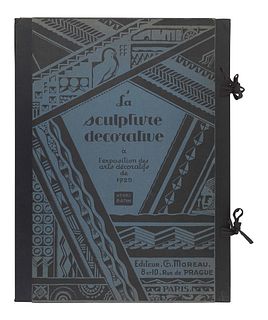 [ARCHITECTURE & DESIGN]. RAPIN, Henri (1873-1939). La Sculpture Decorative Moderne, Series I-III. Paris: Editions Charles Moreau, [1925]-1929.  