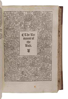 CHAUCER, Geoffrey (1340?-1400). [The Woorkes of Geffrey Chaucer, Newly Printed, with divers addicions...] London: Jhon Kyngston for Jhon Wight, 1561.