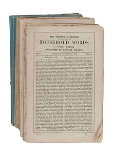 DICKENS, Charles (1812-1870). [The Christmas Numbers from Household Words and All the Year Round]. Household Words. London: Bradbury & Evans, 1850-185