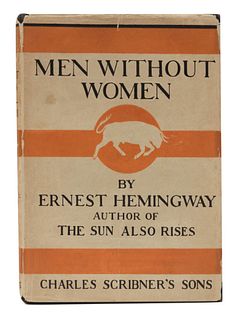HEMINGWAY, Ernest. Men Without Women. New York: Charles Scribner 's Sons, 1927. FIRST EDITION, FIRST PRINTING.