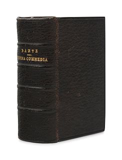 [MINIATURE BOOK]. ALIGHIERI, Dante (ca 1265-1321). La Divina Commedia di Dante. Milan: Ulrico Hoepli, 1878.