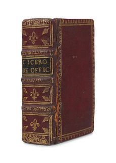 [MINIATURE BOOK]. CICERO, Marcus Tullius (106-43 B. C. E.). - [BLAEU, Willem Jansz (1608-1639)]. M. Tullii Ciceronis De Officiis Libri III. Amsterdam: