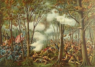 Battle of Tippecanoe Color Print.