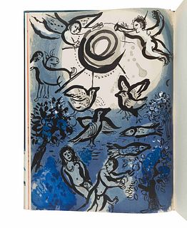 CHAGALL, Marc (1887-1985). -- BACHELARD, Gaston (1884-1962). Drawings for the Bible. New York: Harcourt, Brace and Company, 1960.