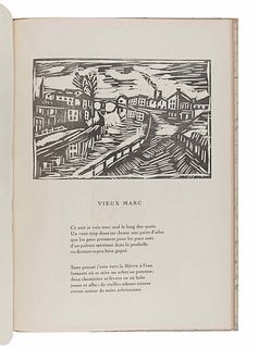 VLAMINCK, Maurice de, illustrator. -- VANDERPYL, Fritz. Voyages. Paris: Editions de la Galerie Simon, 1920.  
