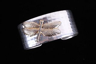 Tiffany & Co. Sterling & 18k Dragonfly Bracelet