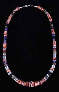 Navajo Tommy Singer Spiny Oyster Necklace