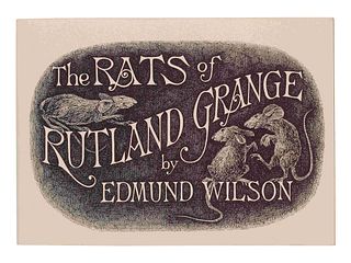 GOREY, Edward (1925-2000), illustrator. -- WILSON, Edmund (1895-1972). Rats of Rutland Grange. New York: Gotham Book Mart, 1974.  