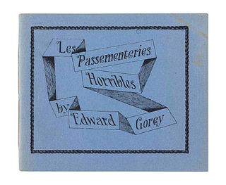 GOREY, Edward (1925-2000). Les Passementeries Horribles. Zurich: Diogenes, 1978.  