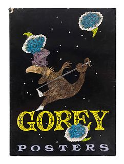 GOREY, Edward (1925-2000).  Gorey Posters. New York: Harry N. Abrams, 1979.  