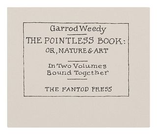 [MINIATURE BOOK]. GOREY, Edward (1925-2000). The Pointless Book: or, Nature & Art. N.p., The Fantod Press, 1993.  