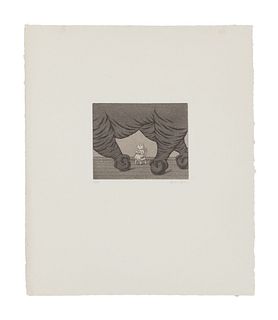 GOREY, Edward (1925-2000). Child and Elephant Table. Zurich: Diogenes Verlag, 1978.  