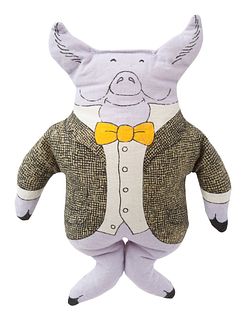 GOREY, Edward (1925-2000). Beanbag Animal. Pig. [Middle Falls, NY: Toy Works], 1979.