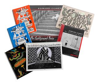 GOREY, Edward. A group of calendars and engagement books, comprising: